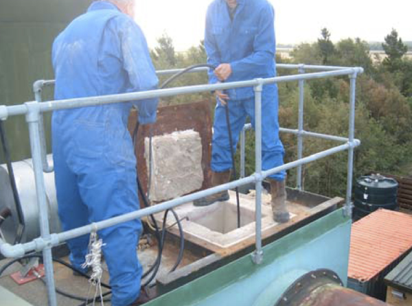 Soot Buster Cut Cleaning In Half